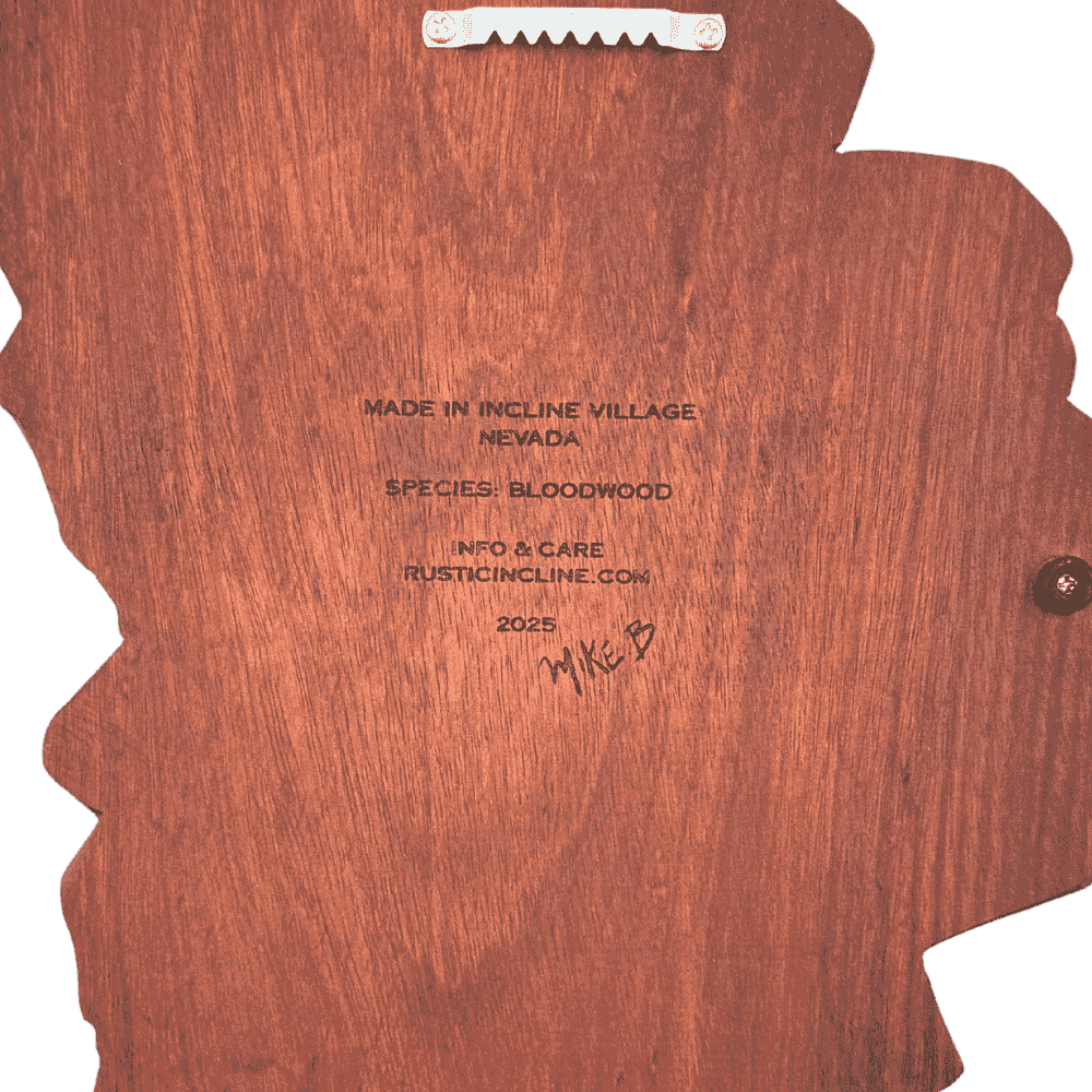 Lake Tahoe Charcuterie Board β Exotic Bloodwood (18" x 11") π²π§