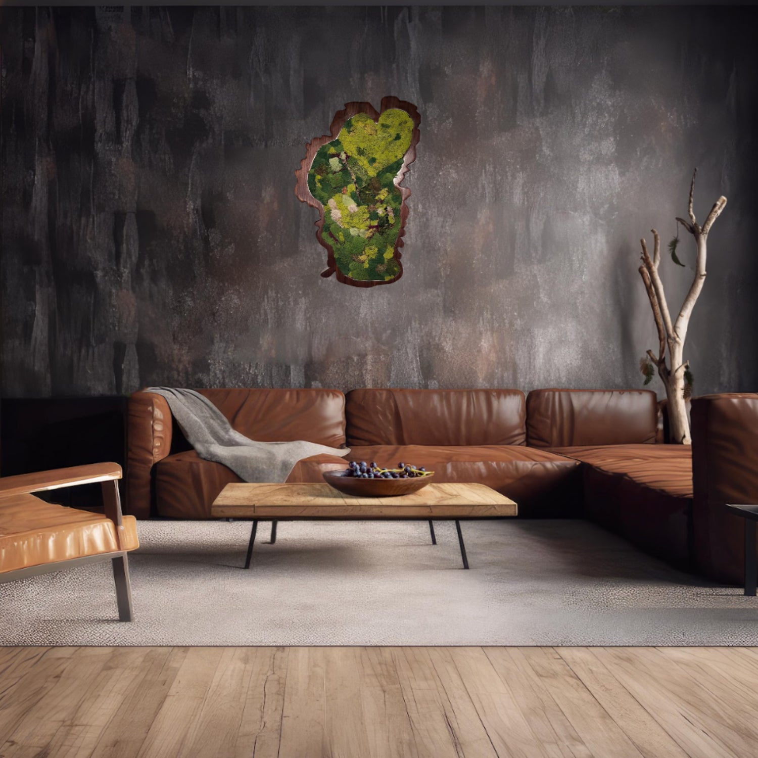 Lake Tahoe Moss Wall Art Piece
