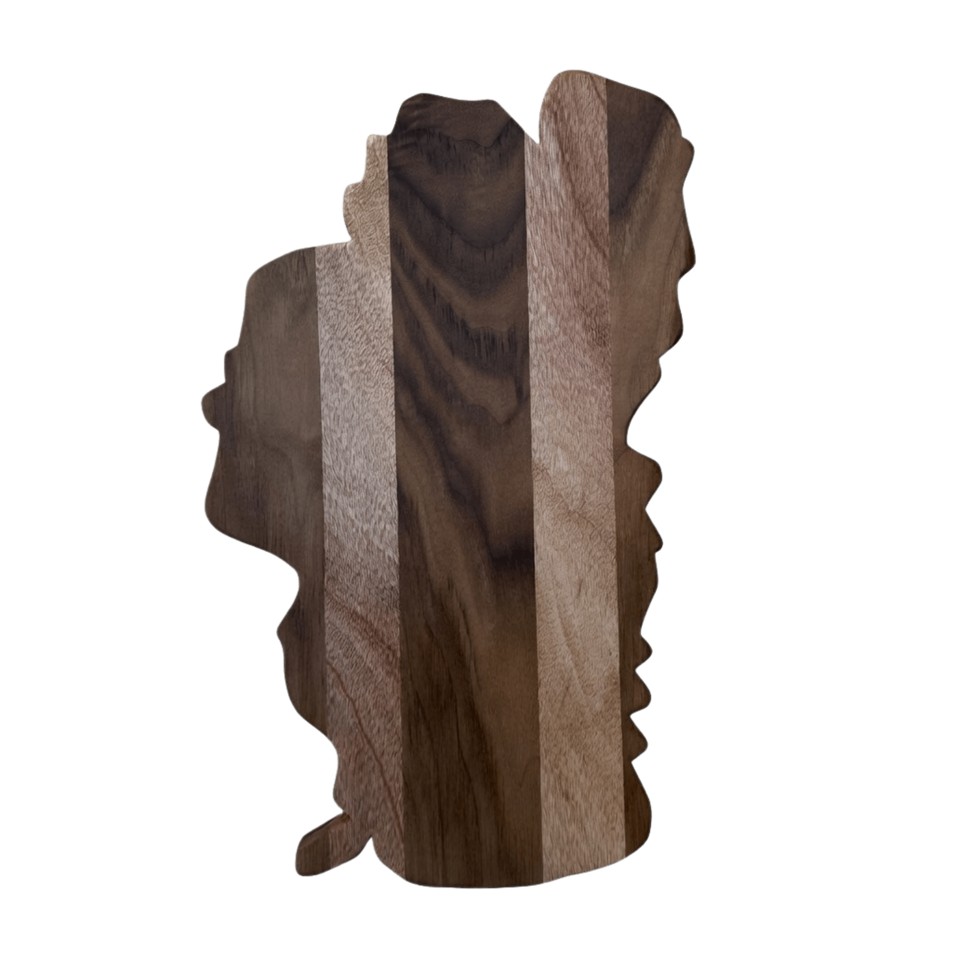 Lake Tahoe Charcuterie Board Walnut & Sapelle 11 x 18 x 3/4 - Rustic Incline