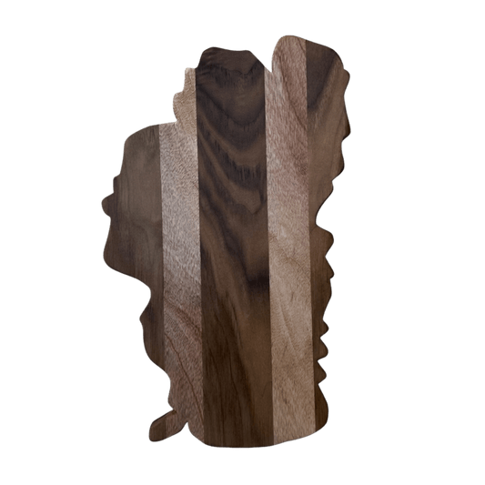 Lake Tahoe Charcuterie Board Walnut & Sapelle 11 x 18 x 3/4 - Rustic Incline