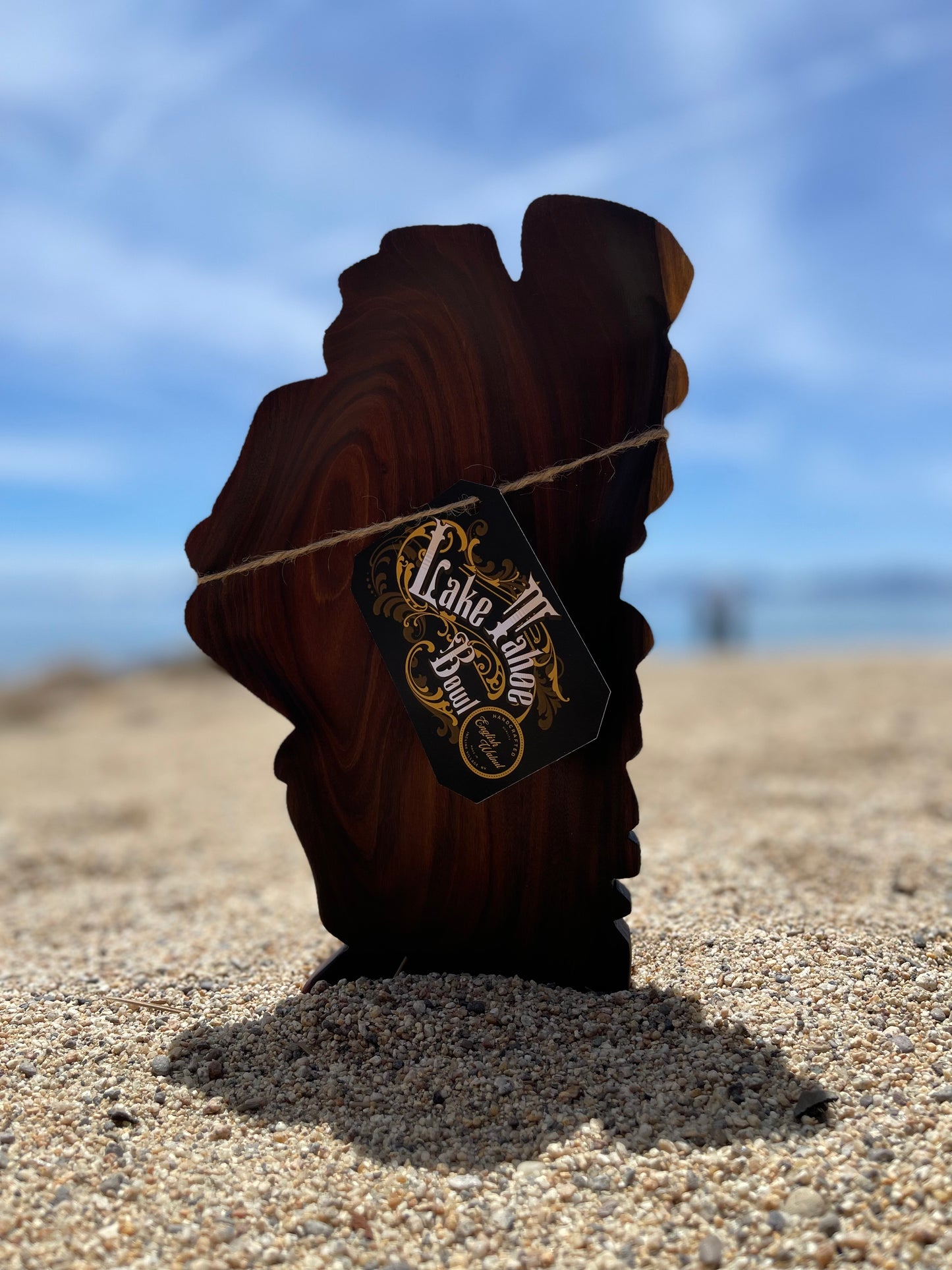 Handcrafted Lake Tahoe Bowl In Walnut Wood