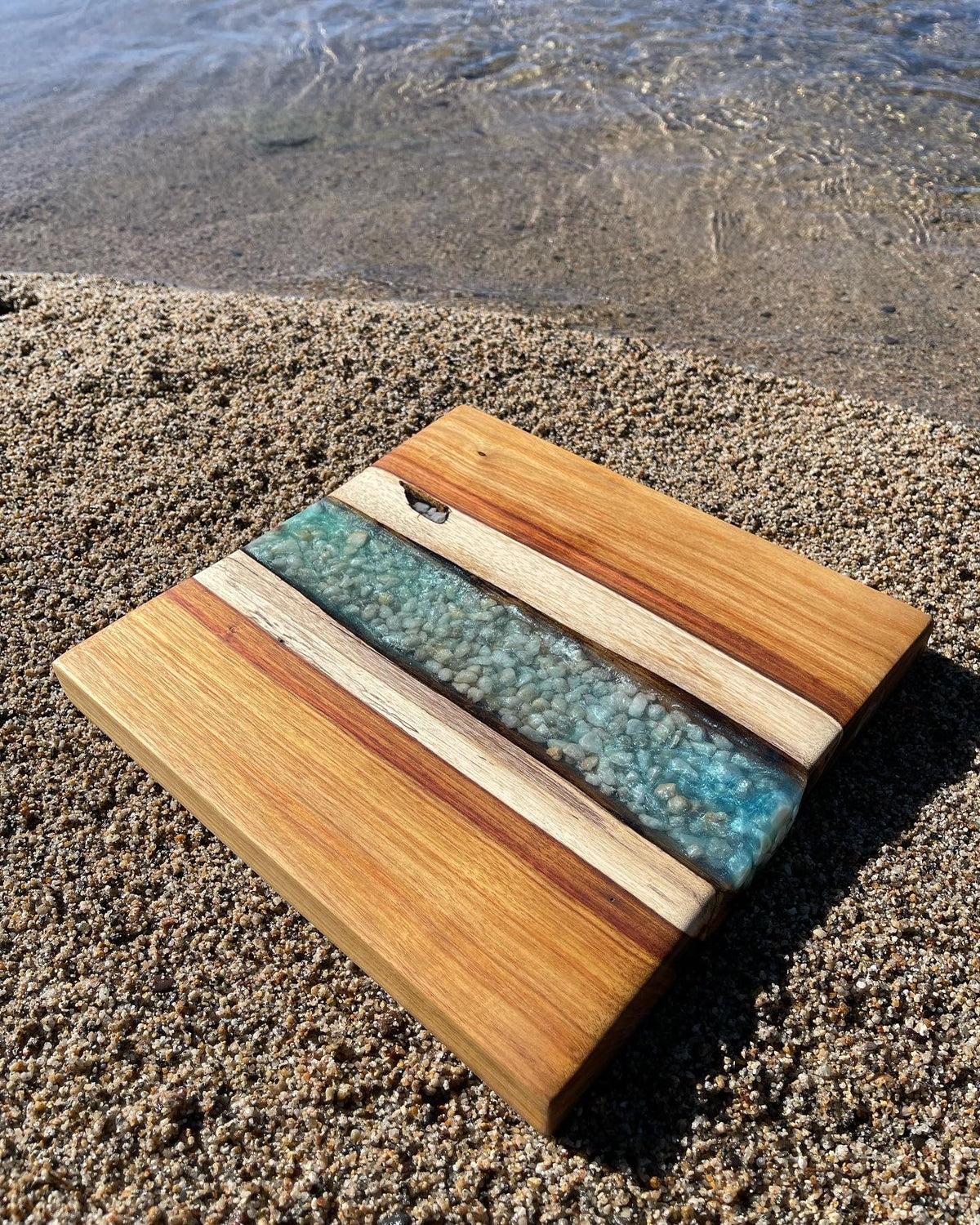 Canary Wood & Epoxy Charcuterie Board - Lake Tahoe Gifts