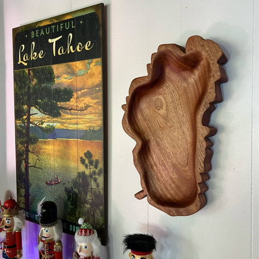 Lake Tahoe Bowl in Sapele Wood - Lake Tahoe Gifts